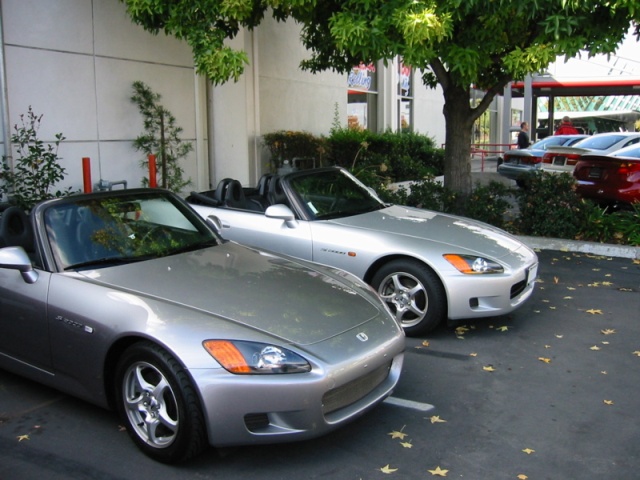Original silver in front of new silver